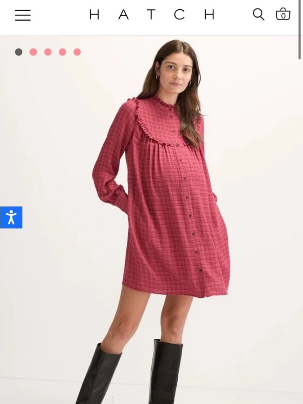 Hatch The Vera Mini Button Front Dress